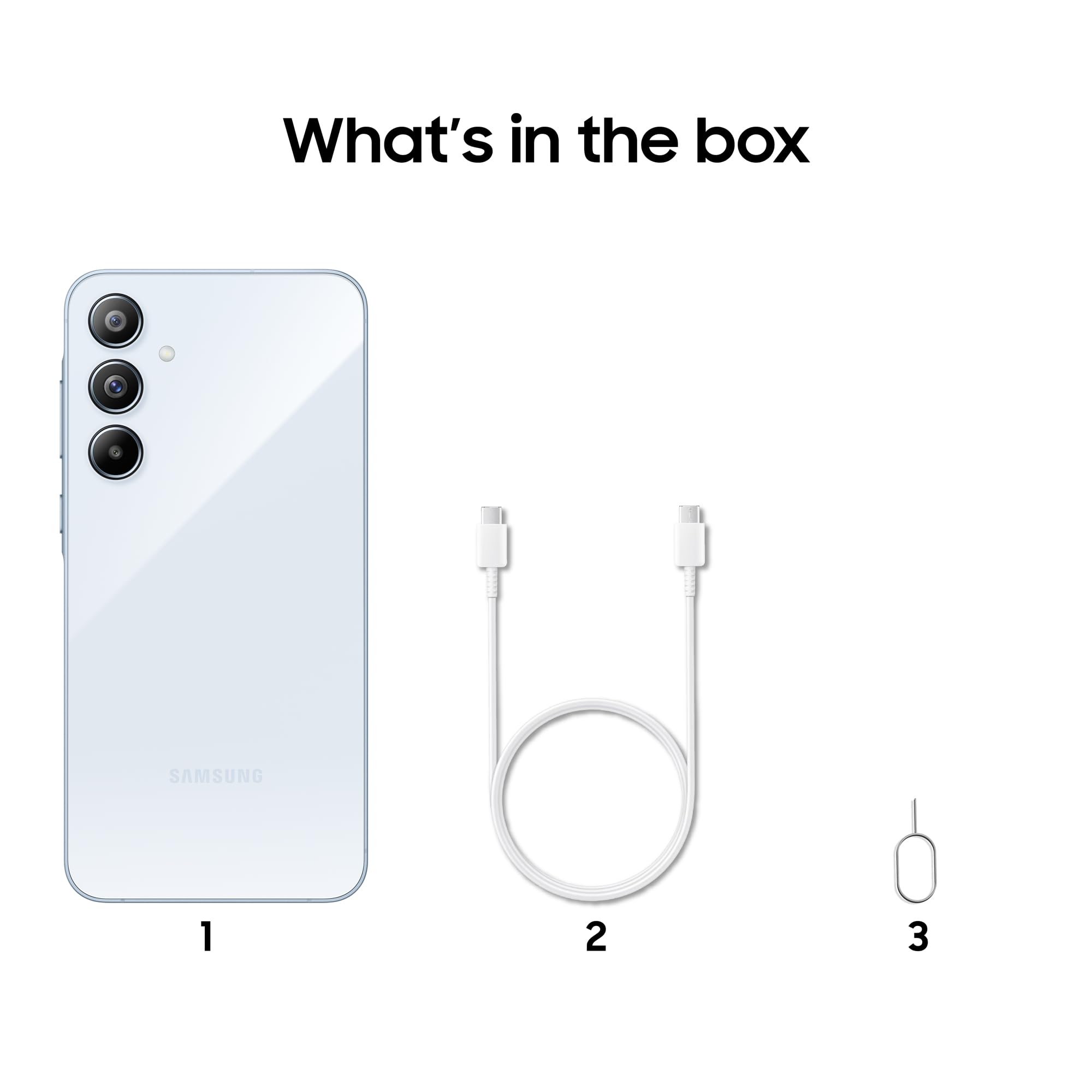 Samsung Galaxy A55 5G (Awesome Iceblue, 12GB RAM, 256GB Storage) | AI Mobile | 50MP Main Camera (OIS) | Super HDR Video| Nightography | IP67 | Gorilla Glass Victus+ | sAMOLED | Gaming Smartphone