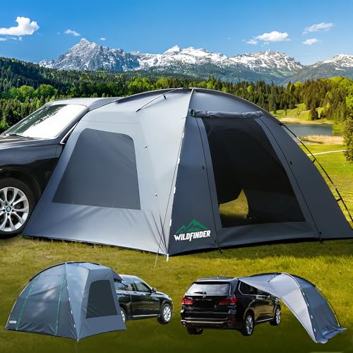 WildFinder SUV Tent for Car Camping, 122''x98''x75'' Large Car Side Tent with PU3000 Waterproof,...