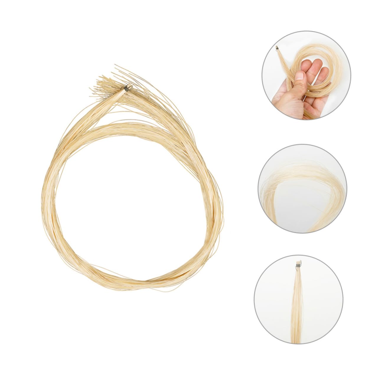 Sosoport Violin Bow Hair Replacement Hair Accessory for Seamless Play Effortless Install for Violin Performance Crafted for