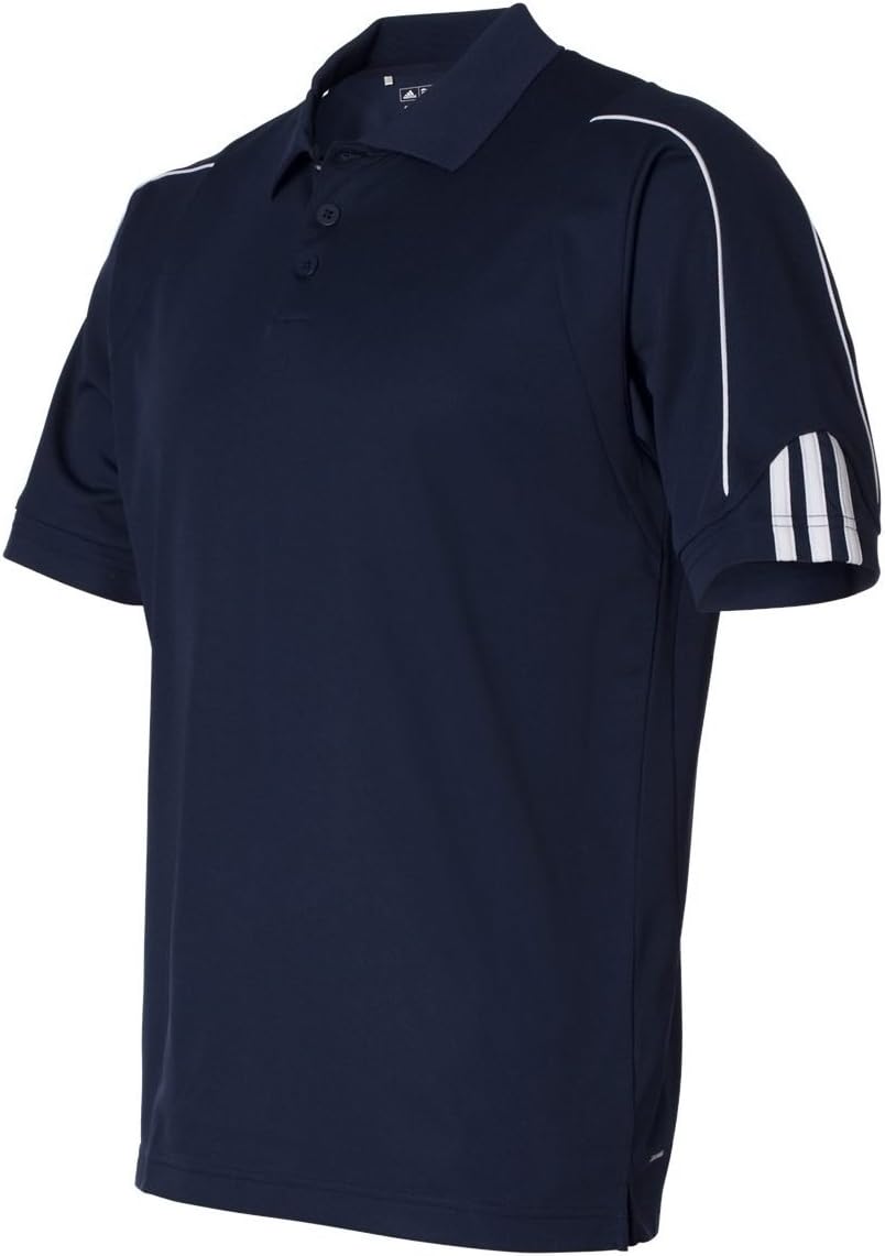 Adidas Men's ClimaLite 3-Stripes Cuff Polo