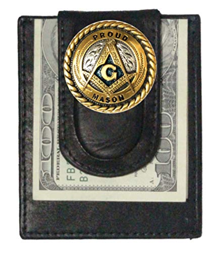 Custom Proud Mason Paul and Taylor Money Clip Wallet Black