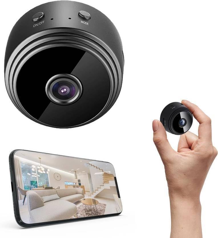 Ducncon HD 1080p Wireless WiFi Mini Security Camera | Portable Indoor Video Recorder with Low Light Vision & Magnet Mount (Magnet)