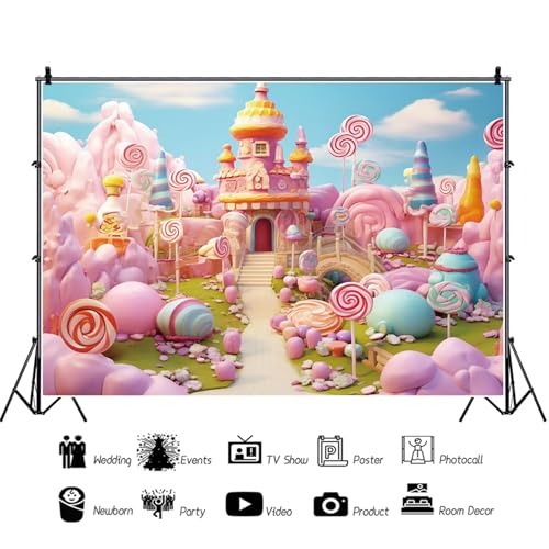 Fondo fotográfico Candyland 9x6ft para estudio miniatura 2
