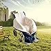 PMVJGKSVT Zipper Wheelchair Blanket, Plush Lined Wind and Cold Protection Washable Wheelchair Cover for All Wheelchairs Blankets for Elderly