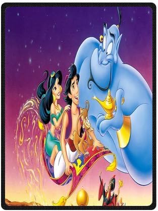 Best Design Aladdin Jasmine Genie Blanket Throw Bedding/Baby/Travel Blanket(58 x 80 Inches)