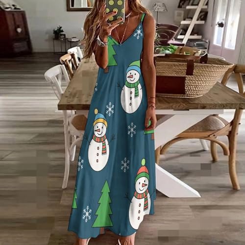 Robe longue d'été légère col en V pour masquer les complexes