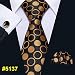Produktbild CCYUANG Krawatte Herren Herren Hochzeit Krawatte Gold Paisley Taschentuch Set 8,5 cm Mode Fliege Männer-Fa-5137