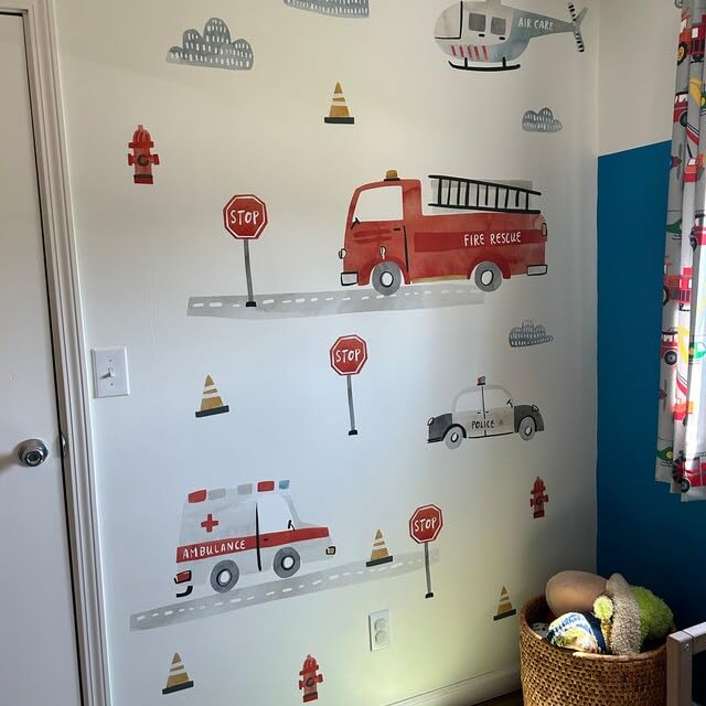 Vinilo Decorativo Camión de Bomberos para Niños miniatura 5