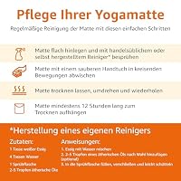 Amazon Basics Yogamatte, rutschfest, extra dick, Pilates-Gymnastikmatte, 183 x 61 x 1 cm, Schwarz – Ansicht 4
