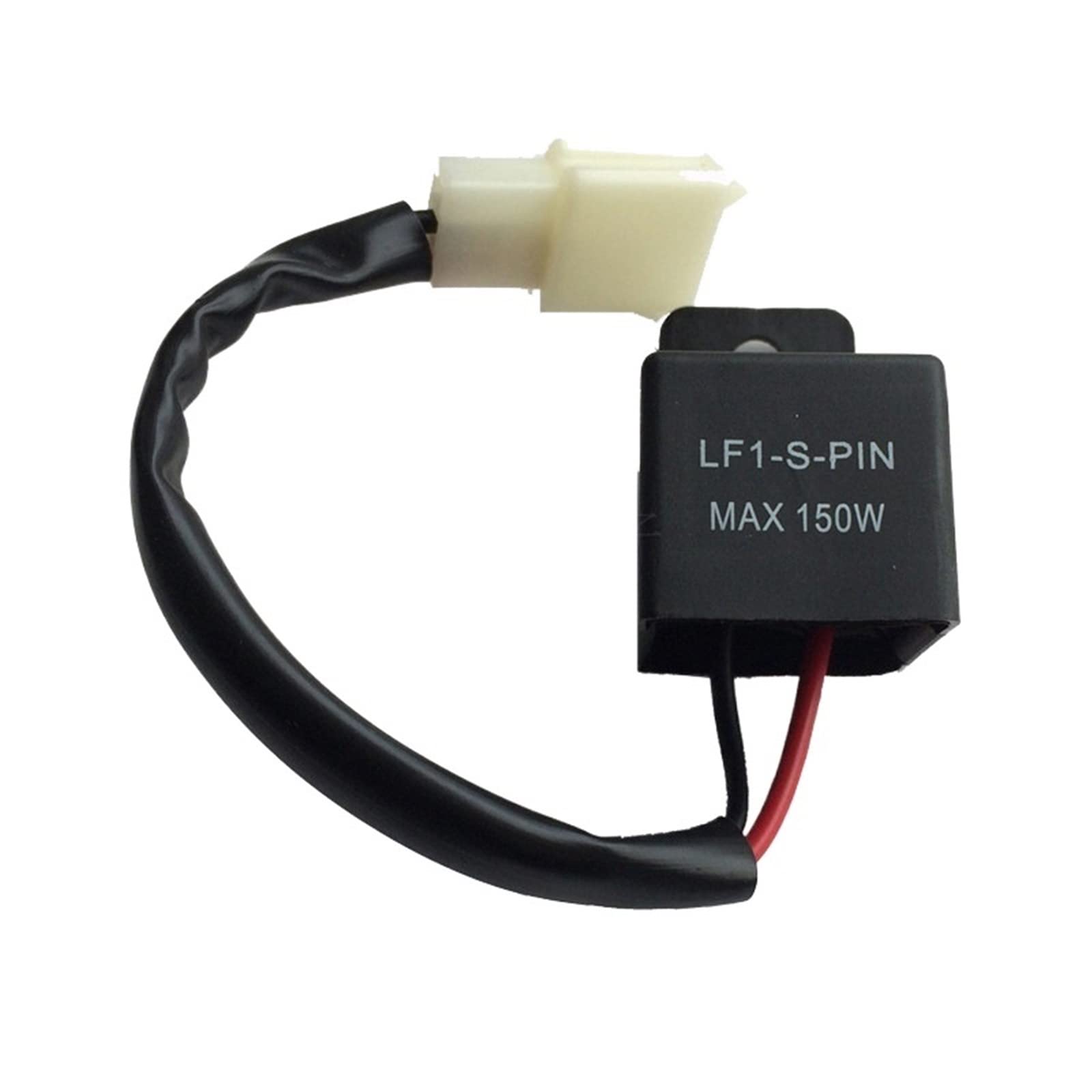 Accesorios electrónicos 1PC negro 2 pines 12V motocicleta bicicleta intermitente relé 150W LF1-S-PIN LED intermitente
