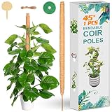 Moss Pole for Plant Monstera 45 Inch, Bendable Handmade Plant Support Stakes for Indoor Plants, Moss