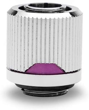 EKWB EK-Quantum Torque STC-10/13 Compression Fitting for Soft Tubing, 10/13mm (3/8" ID, 1/2" OD), Nickel, 4-Pack