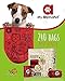 My AlphaPet Compostable Dog Poop Bags, Cornstarch Eco-Friendly, HOME COMPOST NF T 51-800, 240 Count, Large Size Bag 9x13 Inches, 16 Unscented Refill Rolls, Leak-proof, Plantbased, GM-Free Corn (Red)