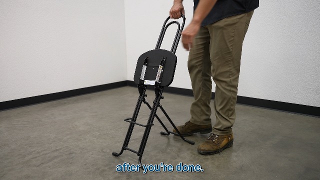 Image of Vestil CPRO-800LP Steel Height Ergonomic Worker Chairs 18.5 In. to 35 In. 220 Lb. Capacity Black