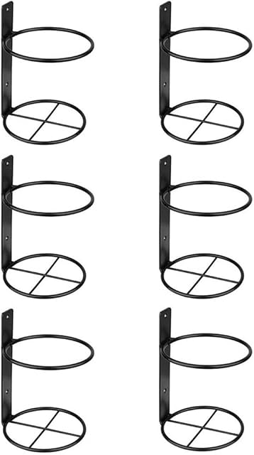 Hbaebdoo Wine Wall Holder, 6 Pack Wine, Metal Wine Bottle Display Holder for Wine Storage Wall Wine Theme Decor