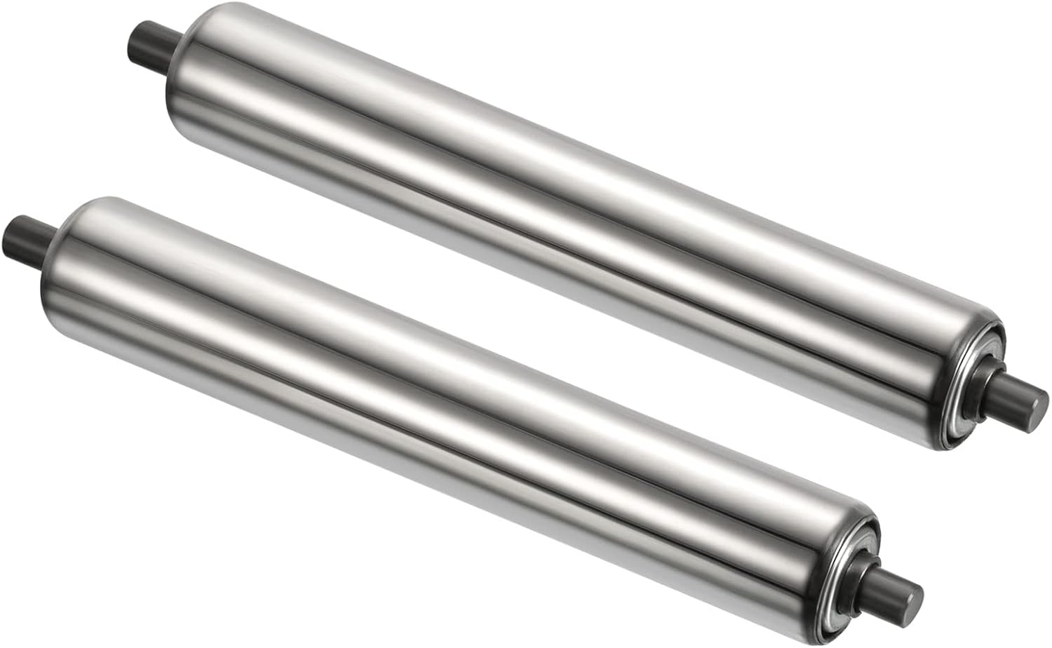 PATIKIL Conveyor Roller 1.5" Diameter 10" Length, 2 Pack