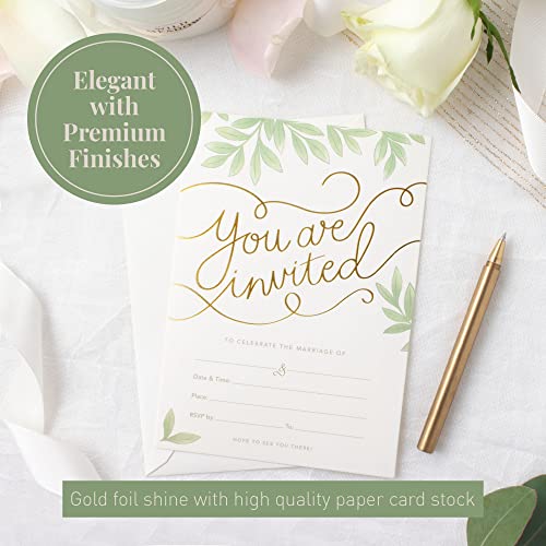 Rileys & Co RCO-WED-INVITE 50 Pack Wedding Invitation Cards thumb #2