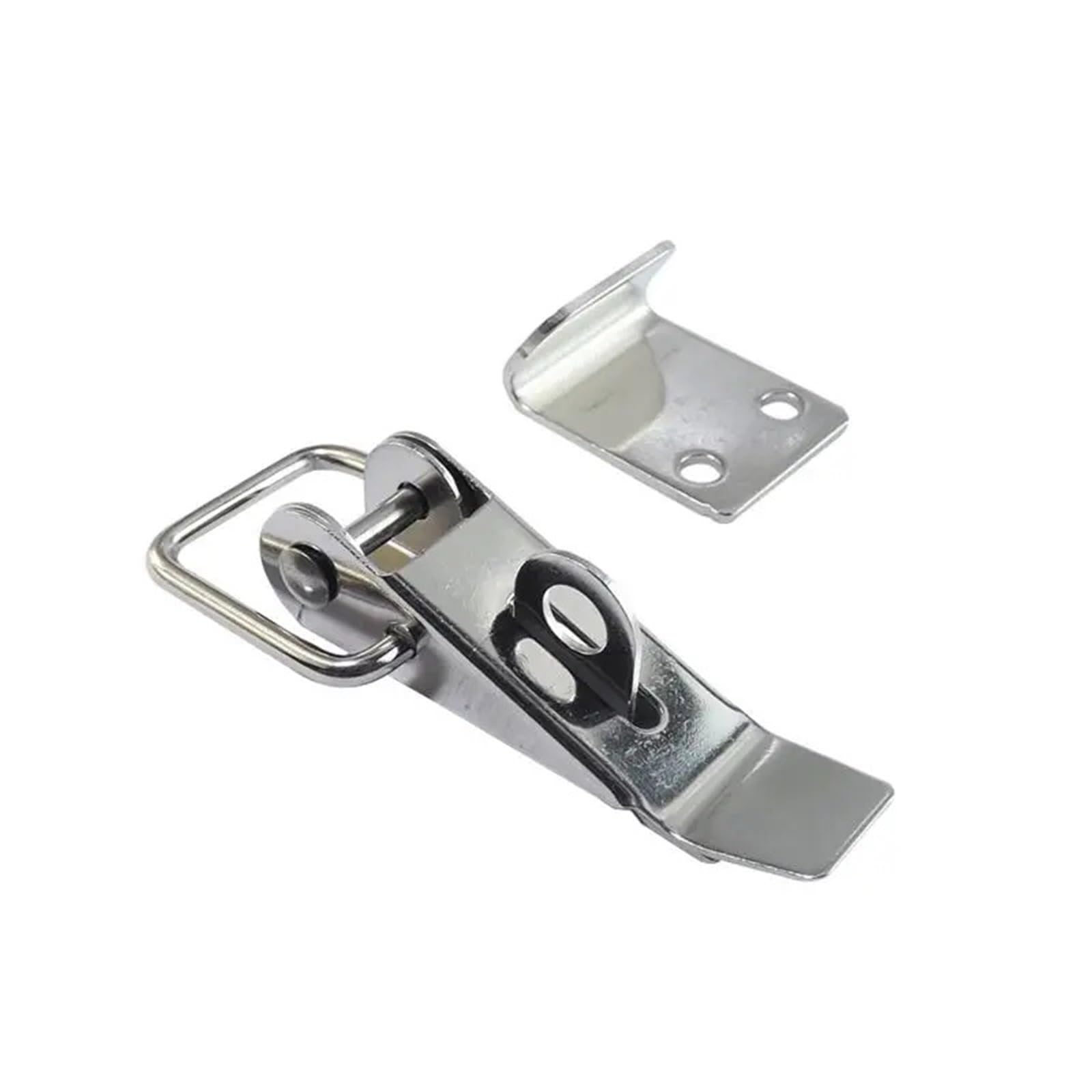 WPOIYHGBY 1Pcs 304 Stainless Steel Spring Loaded Latch Catch Toggle Clamp Duckbill Tension Lock Cupboard Hasp Industrial