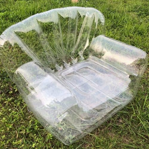 Sofá inflable grueso de alta resistencia con diseño de PVC transparente 2
