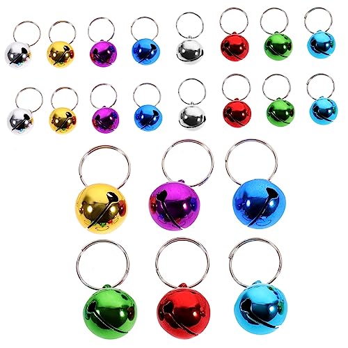 Luxshiny 24 Unidades Sinos De Natal Tocando Sinos Encantos De Coleira De Cachorro Pequenos Sinos De