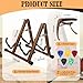 Enhon Double Guitar Stand, Wood A Frame Acoustic Guitar Stand with Soft Foam Arms, Capo and 5 Celluloid Picks, Compatible with Cello, Mandolin, Bass, Banjo, Ukulele, Foldable & Easy to Assemble