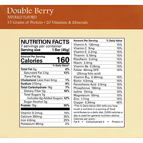Weight Loss Systems Double Berry Protein Bars 7 Unidades miniatura 3