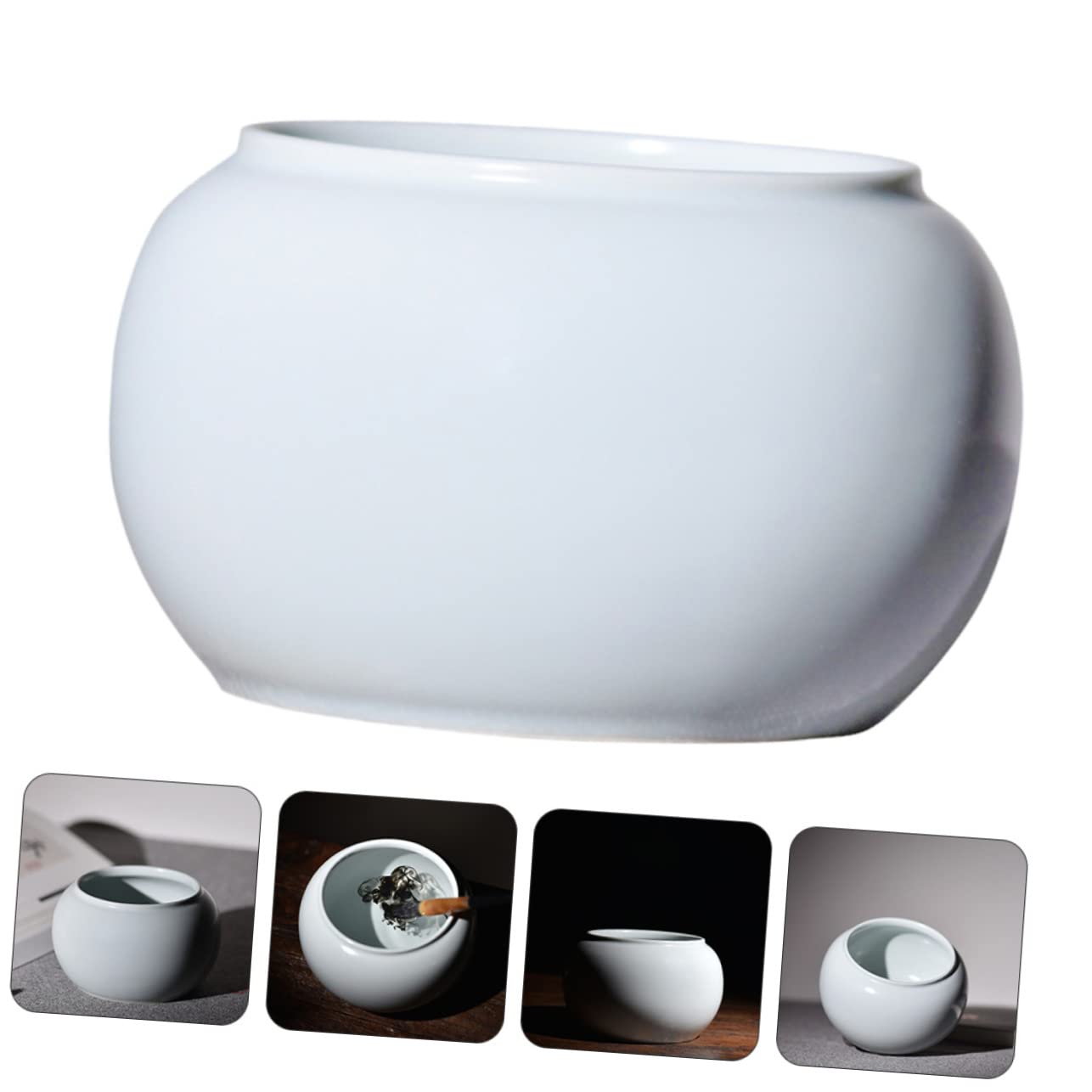 jojofuny 1Pc Ceramic Ink Brush Washer Brush Cleaning Bowl Smooth Edges Durable Tea Cup Bowl for Calligraphy Painting Art Decoration for Beginners