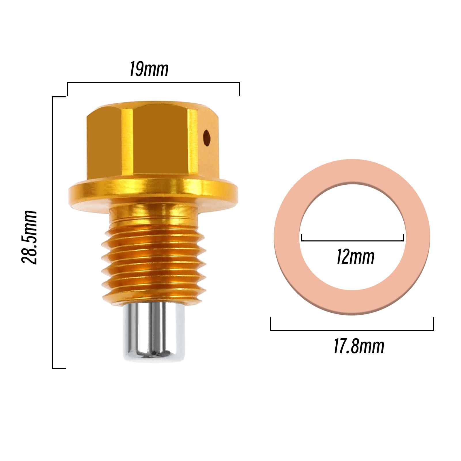 LR000437 1013938 Vis Vis De Vidange De Carter D'huile Vis Et Boulons De Carter D'huile Moteur Pour Land Rover 5.0L-V8 Ford Mazda