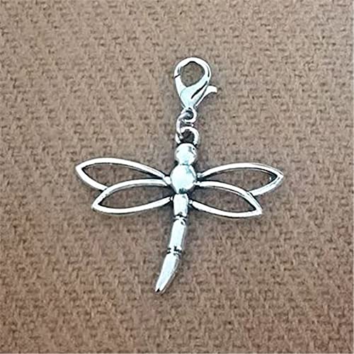2pcs Dragonfly Clip on Charm, Dragonfly Zipper Pull, Insect Jewelry2