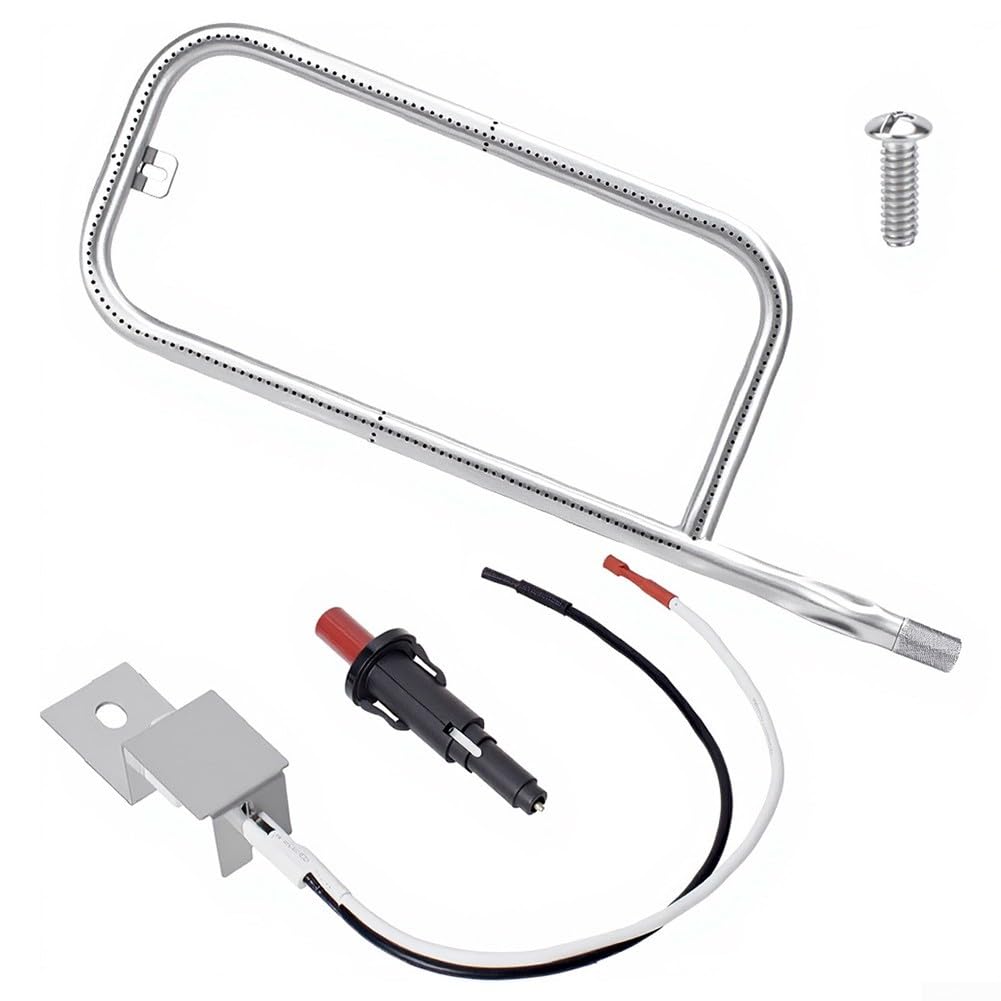 Kit tubo bruciatore griglia e accenditore, kit di accensione in acciaio inox per barbecue a gas portatile Weber Traveler per serie Q100 e Q200