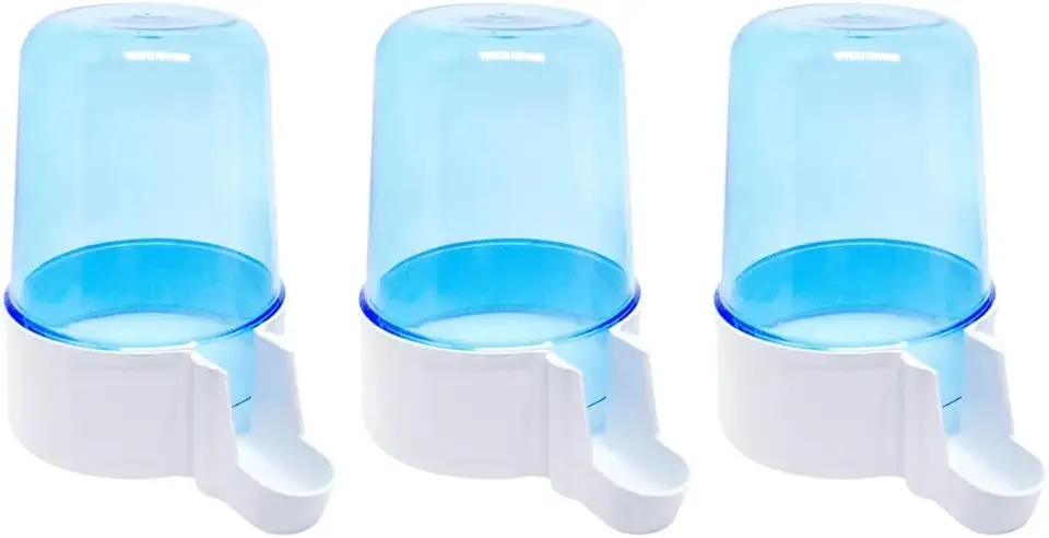 Kit 3 Bebedouro Automático 300ml Malha Larga Para Aves e Calopsitas