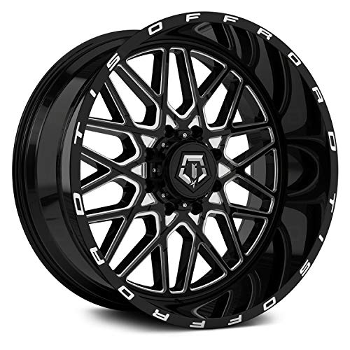TIS 548BM 22x12 -44 Black Milled