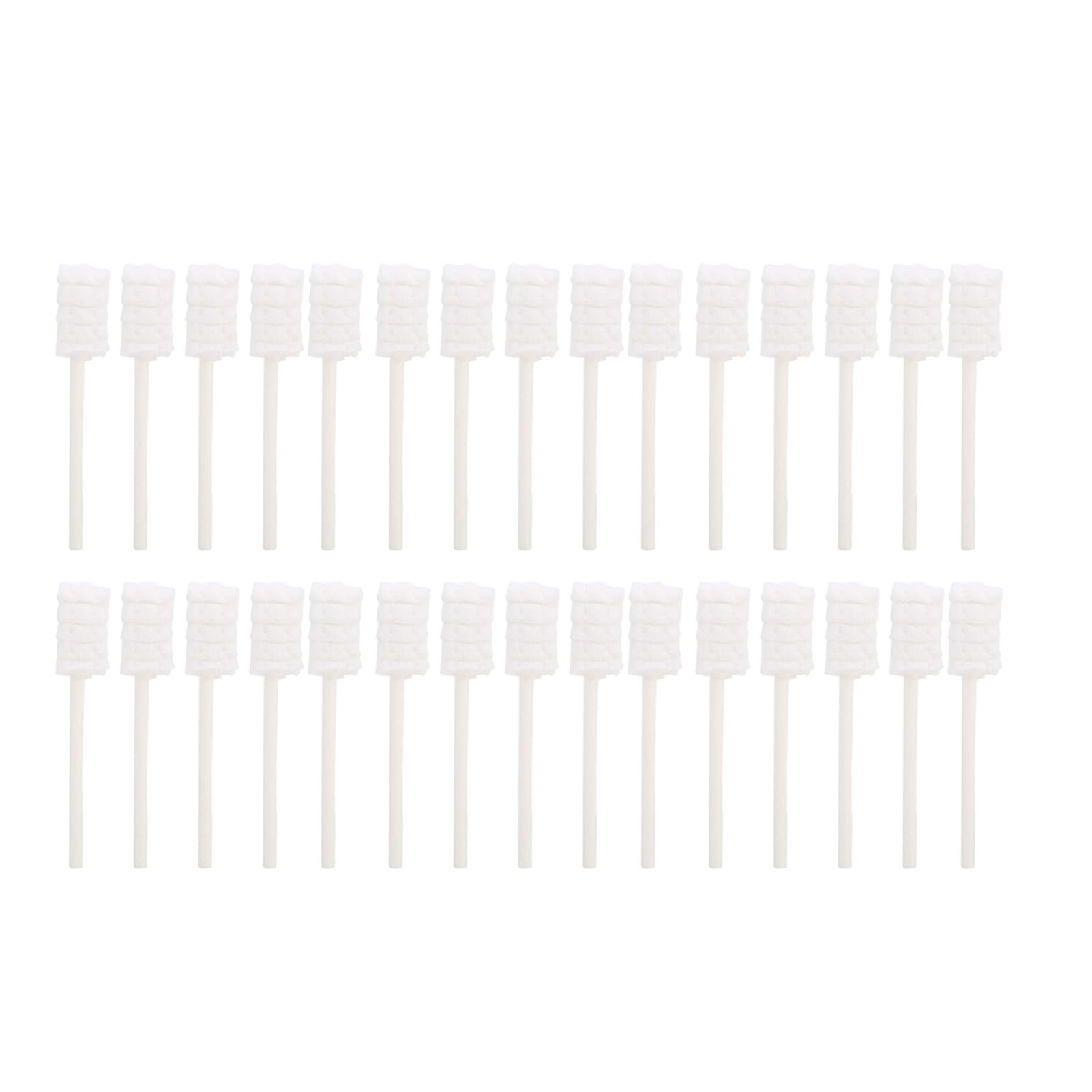 Infant Oral Cleaner, 30pcs Baby Tongue Brush for 0-3 Years with 3D Wavy Head, Dental Care Supplies Pure Cotton Safe