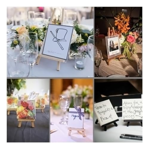 TEHAUX 10 Peças Cavaletes De Arte De Madeira Cavalete Decoração De Mesa Decoração De Mesa Cavaletes