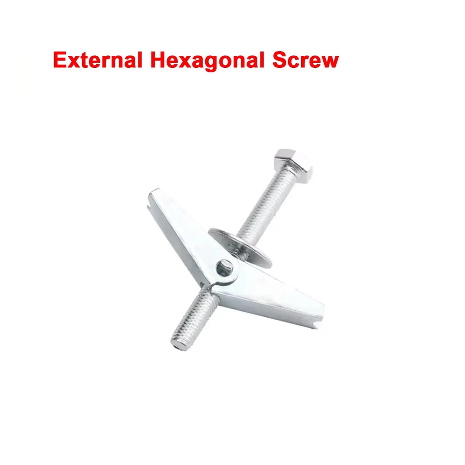 Generico Bullone di espansione speciale for cartongesso in mattoni cavi for aeromobili zincato in acciaio al carbonio M4M5M6M8M10M12(Hexagonal Screw,5set M8X70)