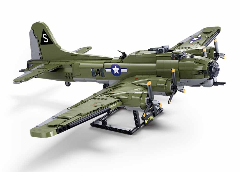 Sluban ModelBricks B17GS Bombardier Flying Fortress, Maßstab 1:44, 1270 Teile, für Kinder von 6 bis 12 Jahren
