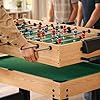 Rioloiuy 12-in-1 Game Table for Home - Foosball Table, Air Hockey Table, Pool Table & More! - Ideal for Game Rooms and Family Game Nights!, Wood-1