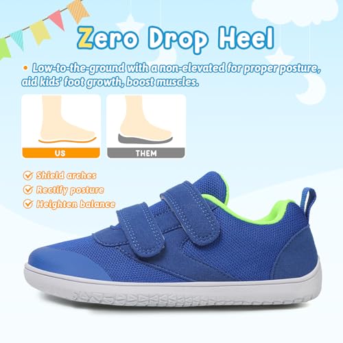 Kids Slip On Barefoot Toddler Boys/Girls Wide Toe Box Sneakers Zero Drop Minimalist Outdoor Activities Walking Running Shoes4