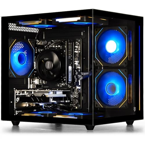 Suevery Gaming Desktop Ryzen 5 16G/512G SSD RX560 4G WiFi 6