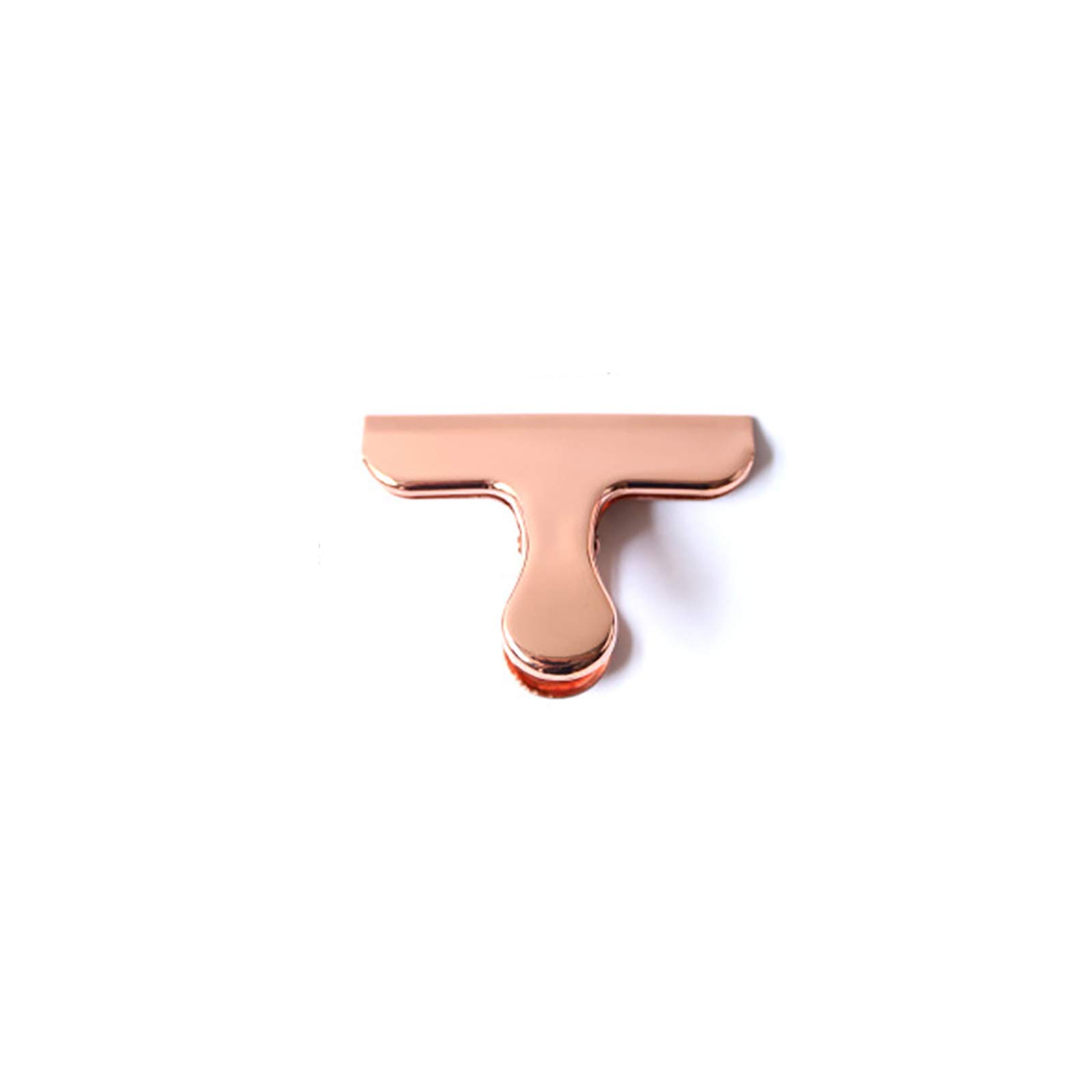 1/2pcs Stainless Steel Metal Bag Sealing Clips Clamp, Rose Gold Bag Clips Food Clips for Kitchen Storage Vegetable Food Sealer