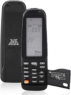 CABLEPELADO Télécommande universelle pour climatisation | Contrôleur de température | Télécommande Air | A/C | Télécommande de remplacement | 25 en 1 | Compatible avec Electra/Airwell/Emailair/Elco