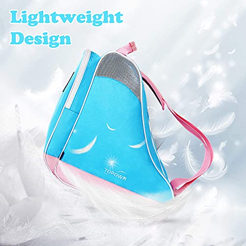 TOpowN Bolsa de patinação no gelo para homens, bolsa de skate em linha para mulheres, bolsa para ska