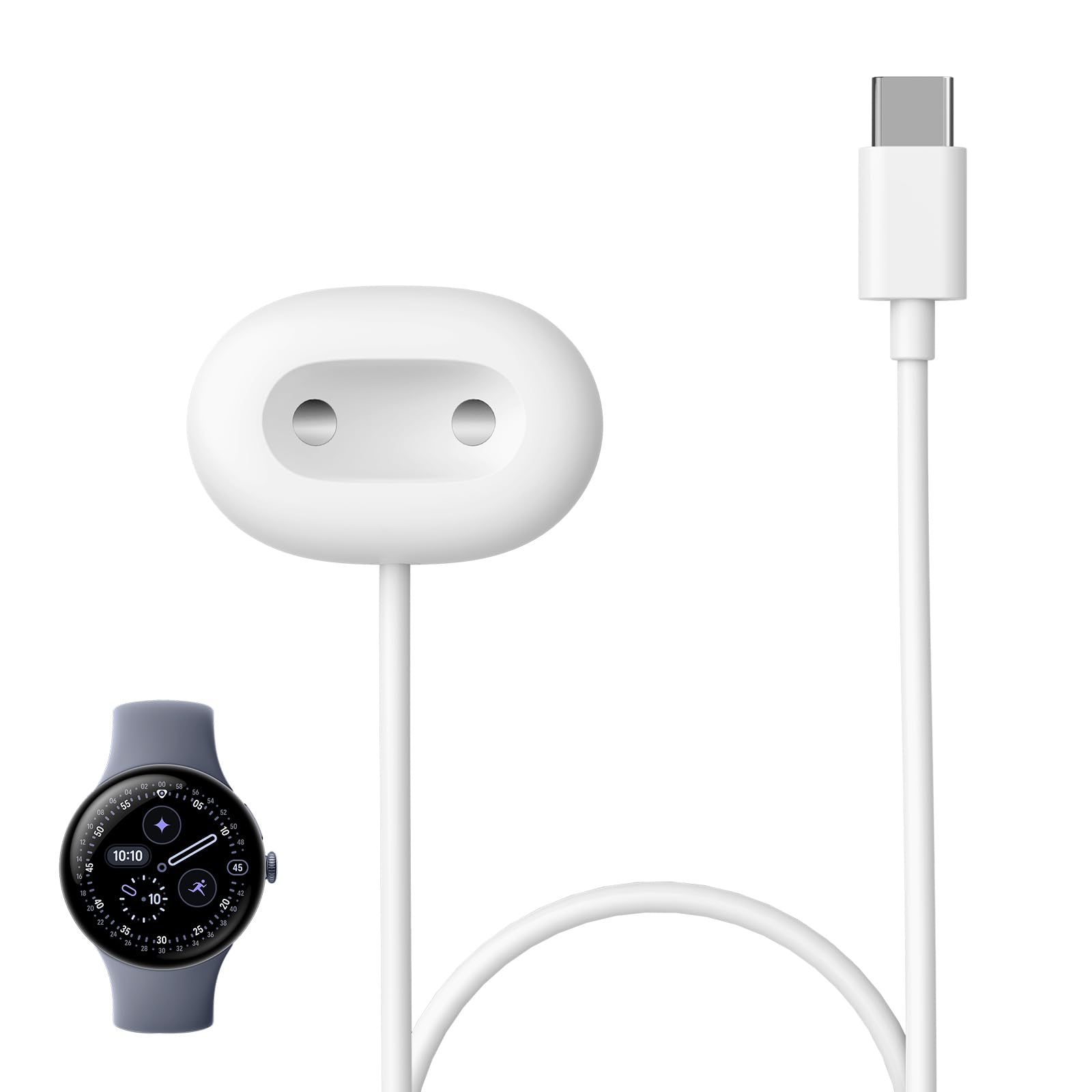 Google Pixel Watch 4 対応 充電ケーブル Pixel Watch 4 充電器 急速充電 ピクセルウォッチ4 充電器 高耐久 ホルダー 軽量&小型