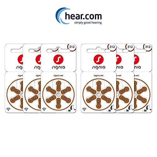 Image of Signia Hearing Aid Battery 312- Pack of 36 Batteries- Hearstore.in