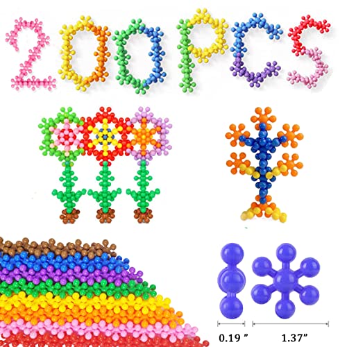 Capt.goose Interlocking Kids Building Blocks, 200 Pcs Set, Interactive Early Learning Toys For Kids, Preschool Toys For Toddlers, Stem Kid Toys For 3+ Year Old Boys And Girls #TOP2