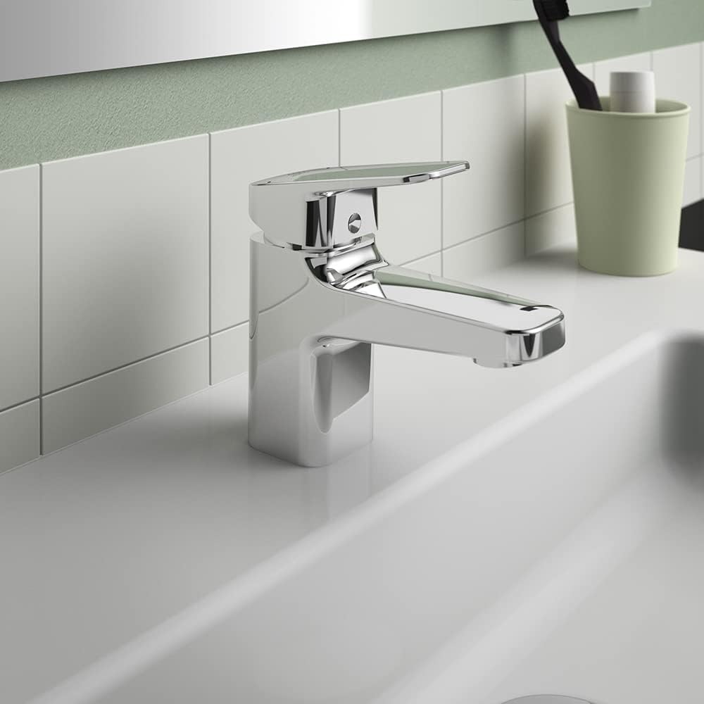 Ideal Standard Ceraplan Single Lever Mini Basin Mixer Tap, Chrome, Single lever mini basin mixer no waste - Image 5