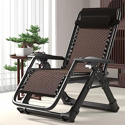 Chaise longue pliante d'extérieur verte réglable avec coussin