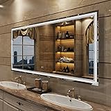 ISTRIPMF 60x28 Inch Bathroom LED Vanity Mirror,Large Shatter-Proof Dimmable Bathroom LED Light...
