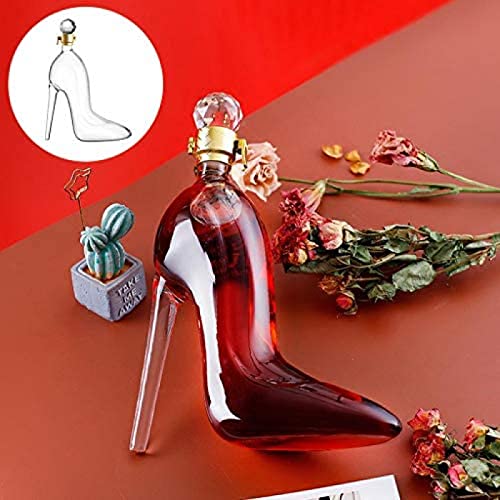 350 ml hoge hakken vorm decanter luxueuze kristal rode wijn brandewijn champagne glazen decanter fles, helder, 18x8x27.5cm - Image 7