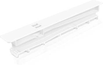 [Upgraded] WPW10671238 Refrigerator Crisper Drawer Center Slide Rail fit for Kenmore/Amana/Maytag/Whirlpool/Kitchenaid Refrigerators, Replace W10671238, 12530701, 12530701N, 67001057, 12.95 Long